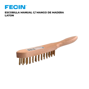 MANGO MADERA ACERO LATON